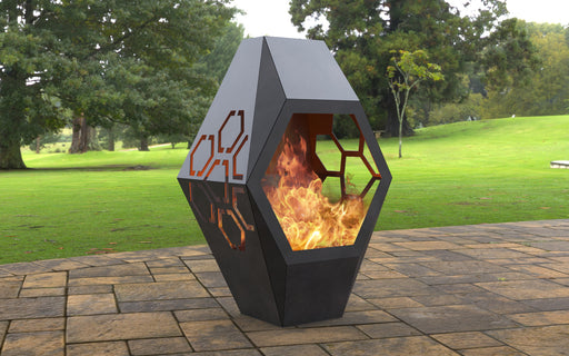 Picture - 1. Fire pit Beehive. Files DXF, SVG for CNC, Plasma, Laser, Waterjet. Garden Fireplace. FirePit. Metal Art Decoration.
