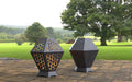 Picture - 5. Two Fire pits I. Files DXF, SVG for CNC, Plasma, Laser, Waterjet. Garden Fireplace. FirePit. Metal Art Decoration.