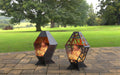 Picture - 1. Two Fire pits II. Files DXF, SVG for CNC, Plasma, Laser, Waterjet. Garden Fireplace. FirePit. Metal Art Decoration.