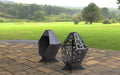 Picture - 4. Two Fire pits II. Files DXF, SVG for CNC, Plasma, Laser, Waterjet. Garden Fireplace. FirePit. Metal Art Decoration.