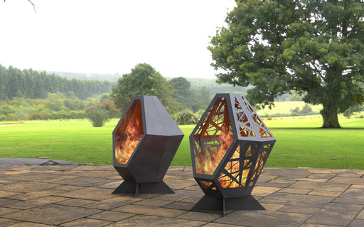 Picture - 2. Two Fire pits III. Files DXF, SVG for CNC, Plasma, Laser, Waterjet. Garden Fireplace. FirePit. Metal Art Decoration.