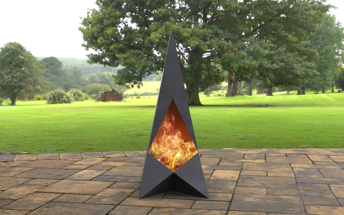 Picture - 3. Pyramid Style Fire pit. Files DXF, SVG for CNC, Plasma, Laser, Waterjet. Garden Fireplace. FirePit. Metal Art Decoration.