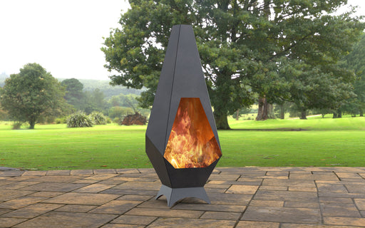 Picture - 1. Pyramid Classic Fire pit. Files DXF, SVG for CNC, Plasma, Laser, Waterjet. Garden Fireplace. FirePit. Metal Art Decoration.