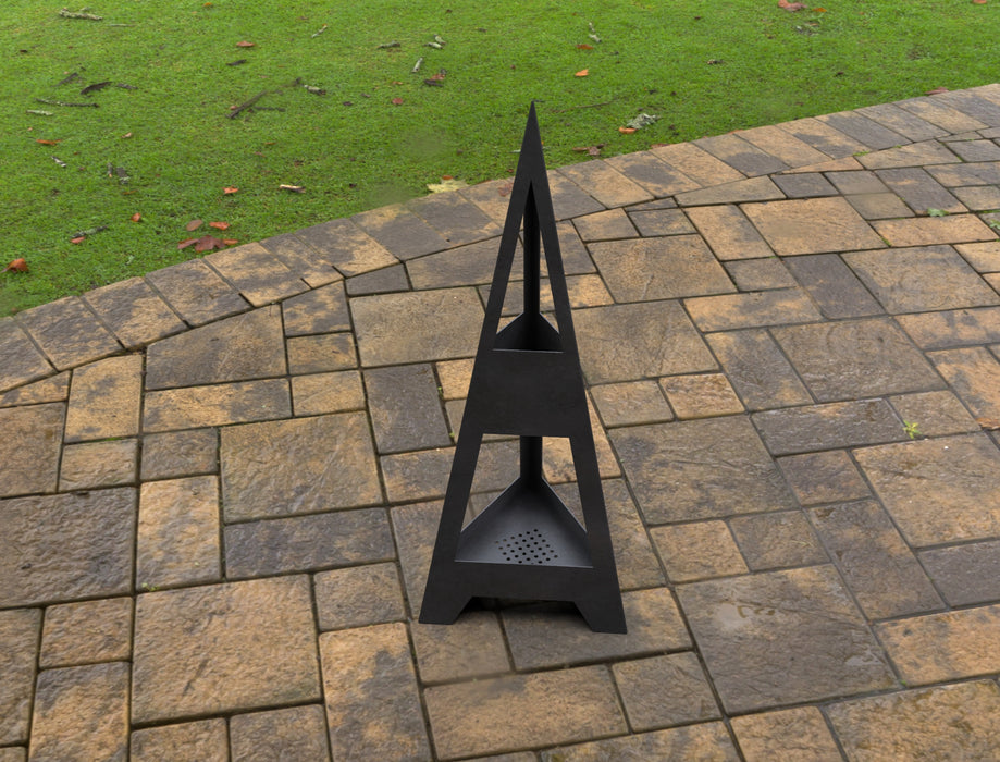 Picture - 2. Arrow Pyramid Fire Pit. Files DXF, SVG for CNC, Plasma, Laser, Waterjet. Garden Fireplace. FirePit. Metal Art Decoration.