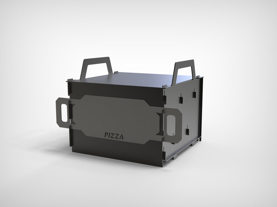 Picture - 12. Module Pizza oven on the brazier, grill or fire pit. DXF files for plasma, laser, CNC. Outdoor pizza.