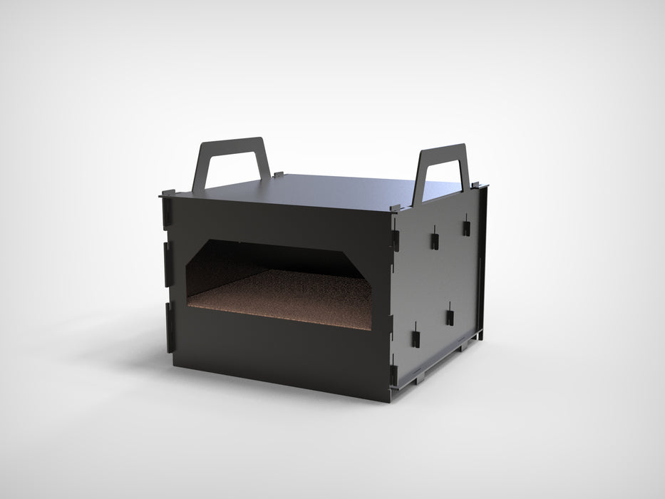 Picture - 2. Module Pizza oven on the brazier, grill or fire pit. DXF files for plasma, laser, CNC. Outdoor pizza.