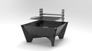 Picture - 4. Square V2 32" fire pit, grill and bbq. DXF files for plasma, laser, CNC. Firepit.