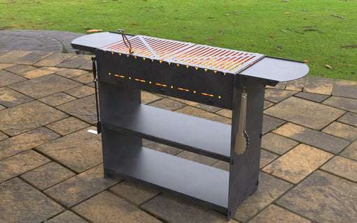 Picture - 1. Modern II Fire Pit Grill. Files DXF, SVG for CNC, Plasma, Laser, Waterjet. Brazier. FirePit. Barbecue.
