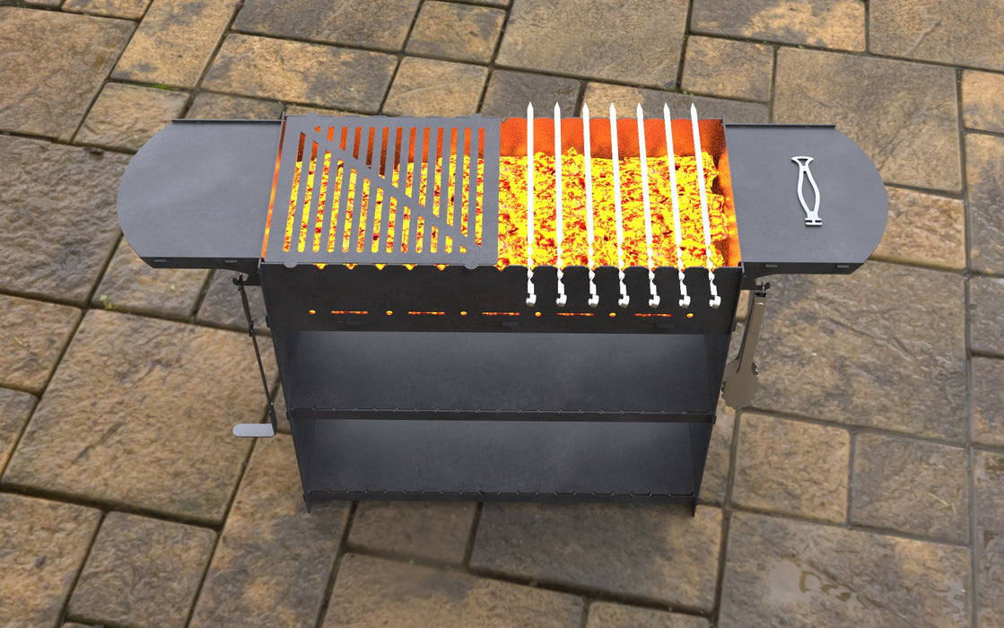 Picture - 4. Modern II Fire Pit Grill. Files DXF, SVG for CNC, Plasma, Laser, Waterjet. Brazier. FirePit. Barbecue.
