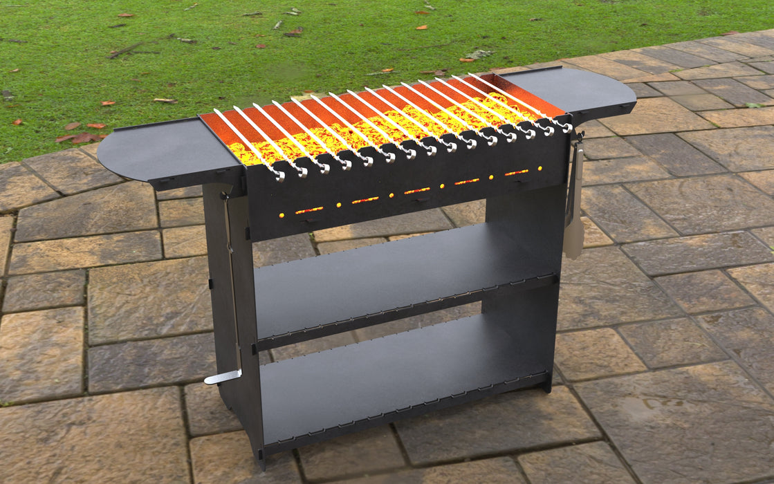 Picture - 6. Modern II Fire Pit Grill. Files DXF, SVG for CNC, Plasma, Laser, Waterjet. Brazier. FirePit. Barbecue.