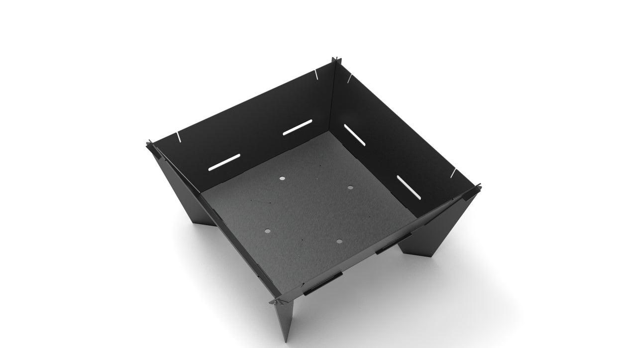 Picture - 7. Square V2 32" fire pit, grill and bbq. DXF files for plasma, laser, CNC. Firepit.