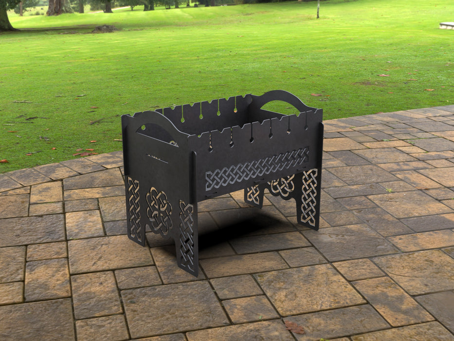 Picture - 5. Nordic Fire Pit Grill. Files DXF, SVG for CNC, Plasma, Laser, Waterjet. Brazier. FirePit. Barbecue.