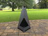 Picture - 1. Triangular Pyramid Fire Pit. Files DXF, SVG for CNC, Plasma, Laser, Waterjet. Garden Fireplace. FirePit. Metal Art Decoration.