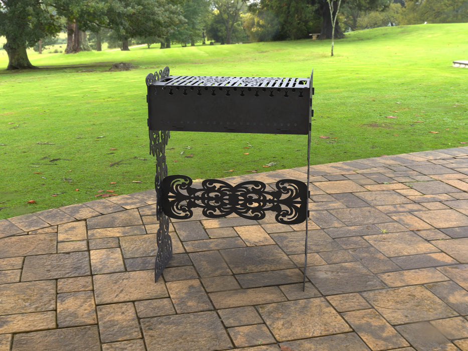 Picture - 4. Butterfly Fire Pit Grill. Files DXF, SVG for CNC, Plasma, Laser, Waterjet. Brazier. FirePit. Barbecue.