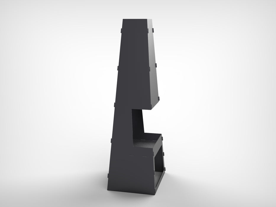 patio heater, outdoor fireplace cnc dxf