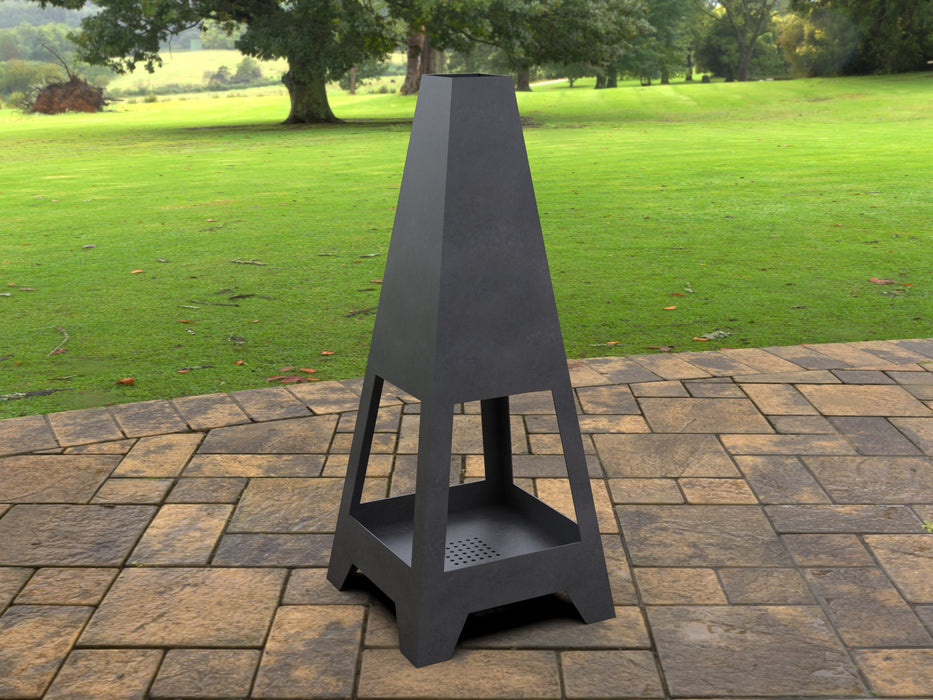 Picture - 2. Four-sided Pyramid Fire Pit. Files DXF, SVG for CNC, Plasma, Laser, Waterjet. Garden Fireplace. FirePit. Metal Art Decoration.