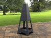 Picture - 4. Four-sided Pyramid Fire Pit. Files DXF, SVG for CNC, Plasma, Laser, Waterjet. Garden Fireplace. FirePit. Metal Art Decoration.