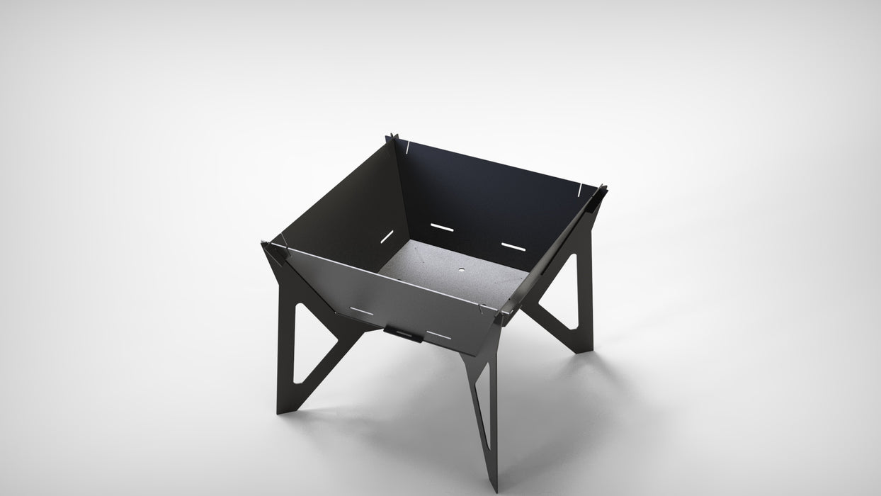Picture - 8. Square V3 24" fire pit, grill and bbq. DXF files for plasma, laser, CNC. Firepit.