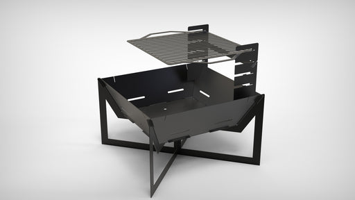 Picture - 13. Square V4 32" fire pit, grill and bbq. DXF files for plasma, laser, CNC. Firepit.