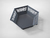 Picture - 4. Hexagon V1 fire pit for camping or backyard. DXF files for plasma, laser, CNC. Firepit.