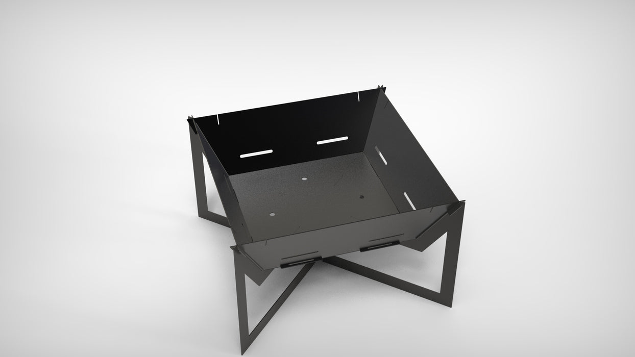 Picture - 10. Square V4 32" fire pit, grill and bbq. DXF files for plasma, laser, CNC. Firepit.