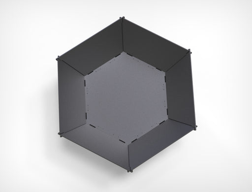 Picture - 2. Hexagon V2 fire pit for camping or backyard. DXF files for plasma, laser, CNC. Firepit.