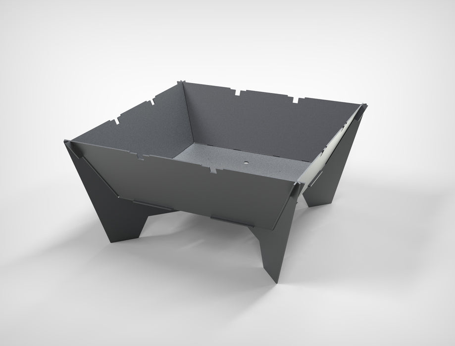 Picture - 5. Square 32" fire pit, grill and bbq. DXF files for plasma, laser, CNC. Firepit.