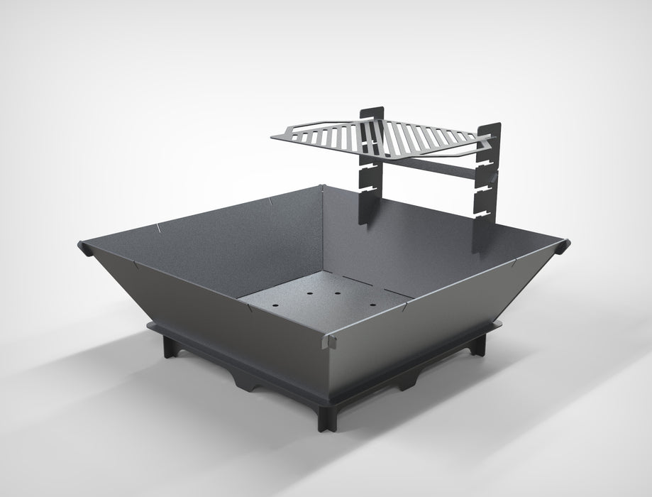Picture - 10. Square 41" fire pit, grill and bbq. DXF files for plasma, laser, CNC. Firepit.