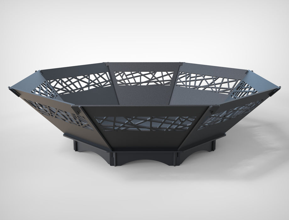 Picture - 7. Octagon V1 fire pit for camping or backyard. DXF files for plasma, laser, CNC. Firepit.