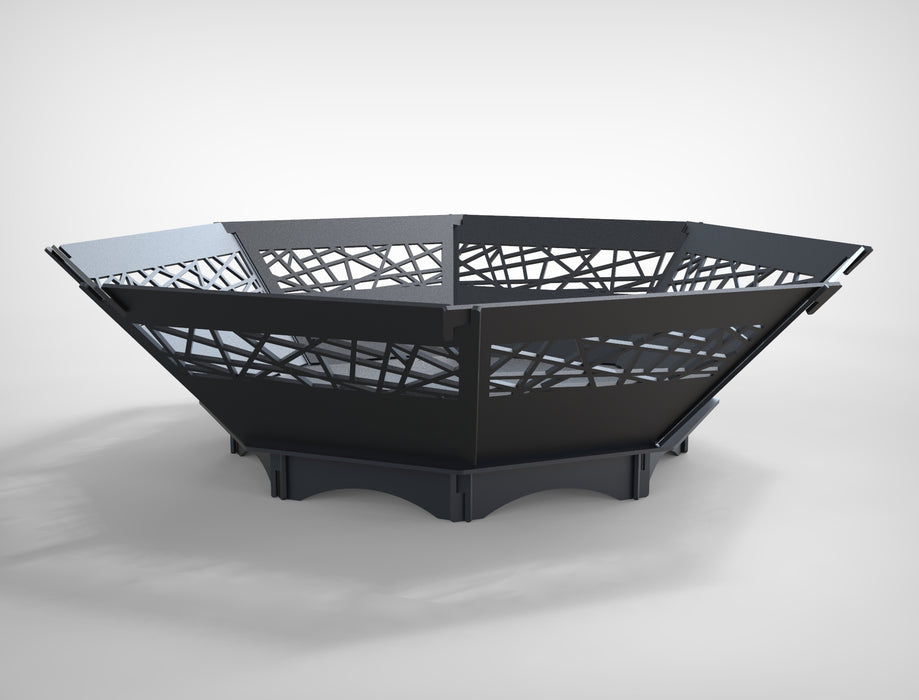 Picture - 5. Octagon V1 fire pit for camping or backyard. DXF files for plasma, laser, CNC. Firepit.