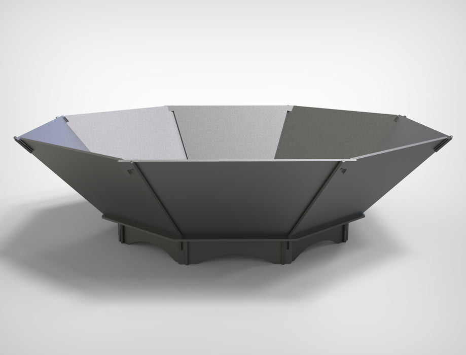 Picture - 9. Octagon V2 fire pit for camping or backyard. DXF files for plasma, laser, CNC. Firepit.