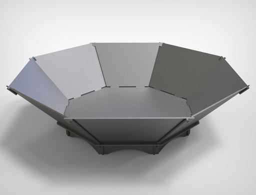 Picture - 2. Octagon V2 fire pit for camping or backyard. DXF files for plasma, laser, CNC. Firepit.