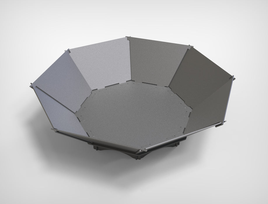 Picture - 4. Octagon V2 fire pit for camping or backyard. DXF files for plasma, laser, CNC. Firepit.