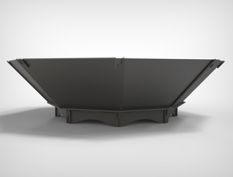 Picture - 5. Octagon V2 fire pit for camping or backyard. DXF files for plasma, laser, CNC. Firepit.