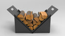 Picture - 10. Firewood Rack V2, Portable fire log rack. DXF files for plasma, laser, CNC. Firewood holder for indoors.