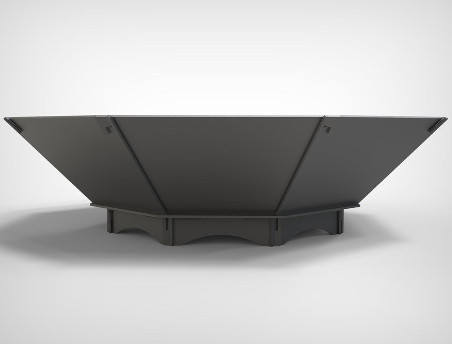 Picture - 6. Octagon V2 fire pit for camping or backyard. DXF files for plasma, laser, CNC. Firepit.
