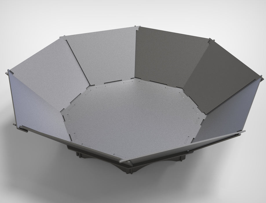 Picture - 7. Octagon V2 fire pit for camping or backyard. DXF files for plasma, laser, CNC. Firepit.