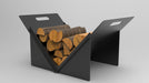 Picture - 3. Firewood Rack V2, Portable fire log rack. DXF files for plasma, laser, CNC. Firewood holder for indoors.