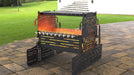 Picture - 3. Combine Harvester Fire Pit Grill. Files DXF, SVG for CNC, Plasma, Laser, Waterjet. Brazier. FirePit. Barbecue.