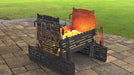 Picture - 6. Combine Harvester Fire Pit Grill. Files DXF, SVG for CNC, Plasma, Laser, Waterjet. Brazier. FirePit. Barbecue.