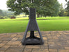Picture - 1. Three-sided Pyramid Fire Pit. Files DXF, SVG for CNC, Plasma, Laser, Waterjet. Garden Fireplace. FirePit. Metal Art Decoration.