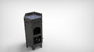 Picture - 15. Stove for Cauldron high with barbecue grill and shelves, DXF files for plasma, laser or CNC. Portable Camp Furnace for the Cauldron
