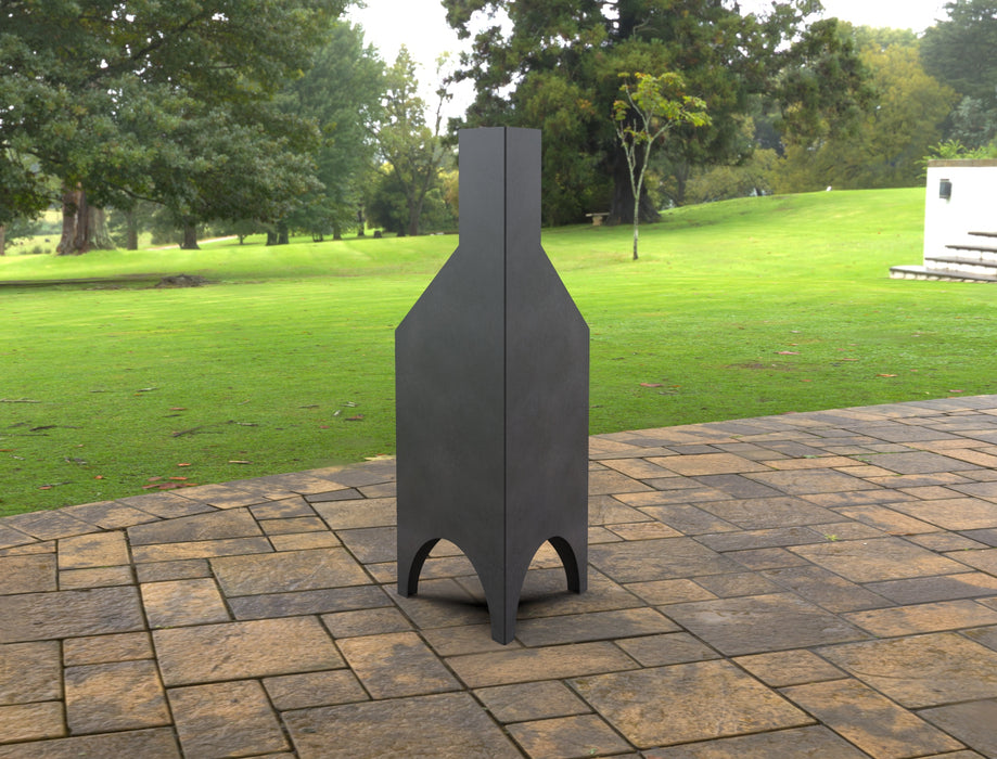 Picture - 6. Pyramid Stove Fire Pit. Files DXF, SVG for CNC, Plasma, Laser, Waterjet. Garden Fireplace. FirePit. Metal Art Decoration.