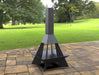Picture - 2. Pyramid Rocket Fire Pit. Files DXF, SVG for CNC, Plasma, Laser, Waterjet. Garden Fireplace. FirePit. Metal Art Decoration.