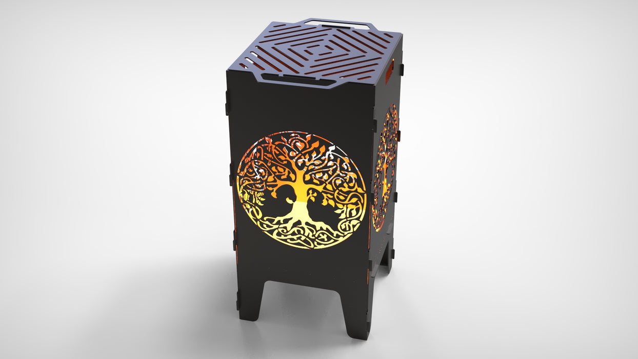 Picture - 3. Tree of Life fire pit, grill and bbq. DXF files for plasma, laser, CNC. Firepit.