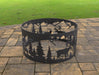 Picture - 3. Fire Pit Ring Nature Scene. Files DXF, SVG for CNC, Plasma, Laser, Waterjet. Garden Fireplace. FirePit. Metal Art Decoration.
