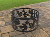 Picture - 2. Fire Pit Ring Maple Leaves. Files DXF, SVG for CNC, Plasma, Laser, Waterjet. Garden Fireplace. FirePit. Metal Art Decoration.