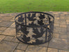 Picture - 3. Fire Pit Ring Maple Leaves. Files DXF, SVG for CNC, Plasma, Laser, Waterjet. Garden Fireplace. FirePit. Metal Art Decoration.