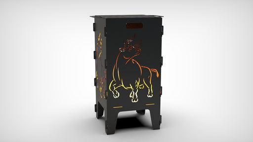 Picture - 2. Bull fire pit, grill and bbq. DXF files for plasma, laser, CNC. Firepit.