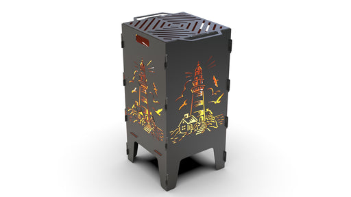 Picture - 2. Lighthouse fire pit, grill and bbq. DXF files for plasma, laser, CNC. Firepit.